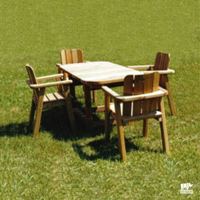 Impregnated Pine Chair with Arms