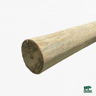 Polín Impregnado 6" - 7" x 2,44 m