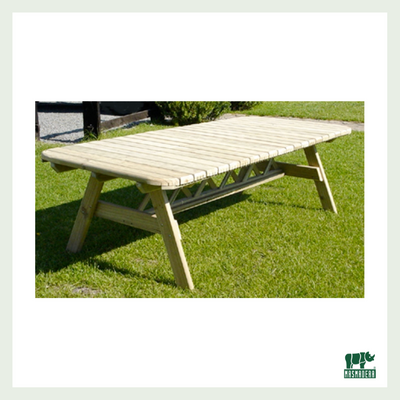 Mesa Ovalada Pino Impregnado